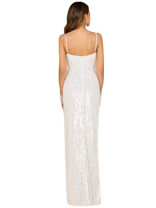 Lara New York Tiffany Sequin Bridal Gown In Ivory