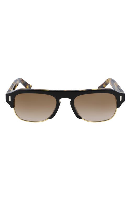 Cutler And Gross 56mm Flat Top Sunglasses In Black