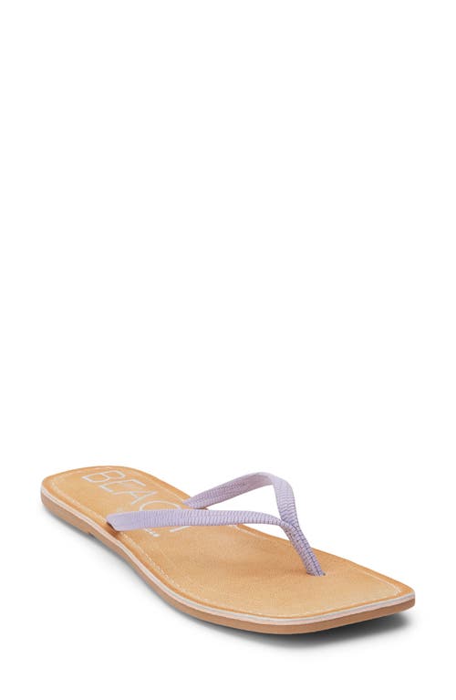 Shop Beach By Matisse Bungalow Flip Flop In Lavender Lizard