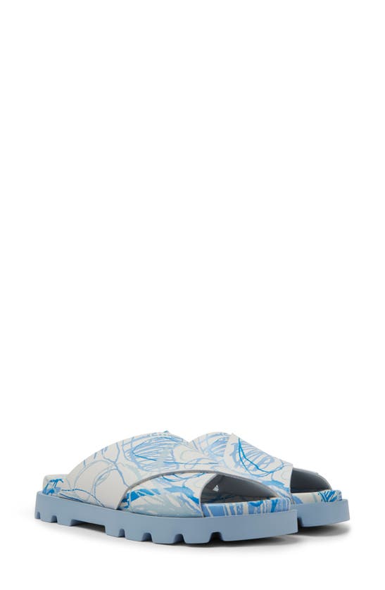 Camper Brutus Slide Sandal In Multi - Blue