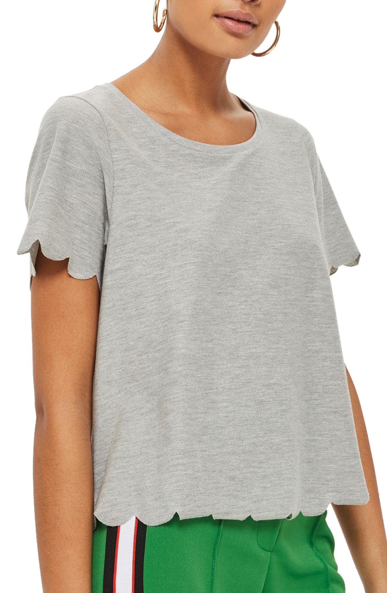 Scallop Hem Tee Nordstrom