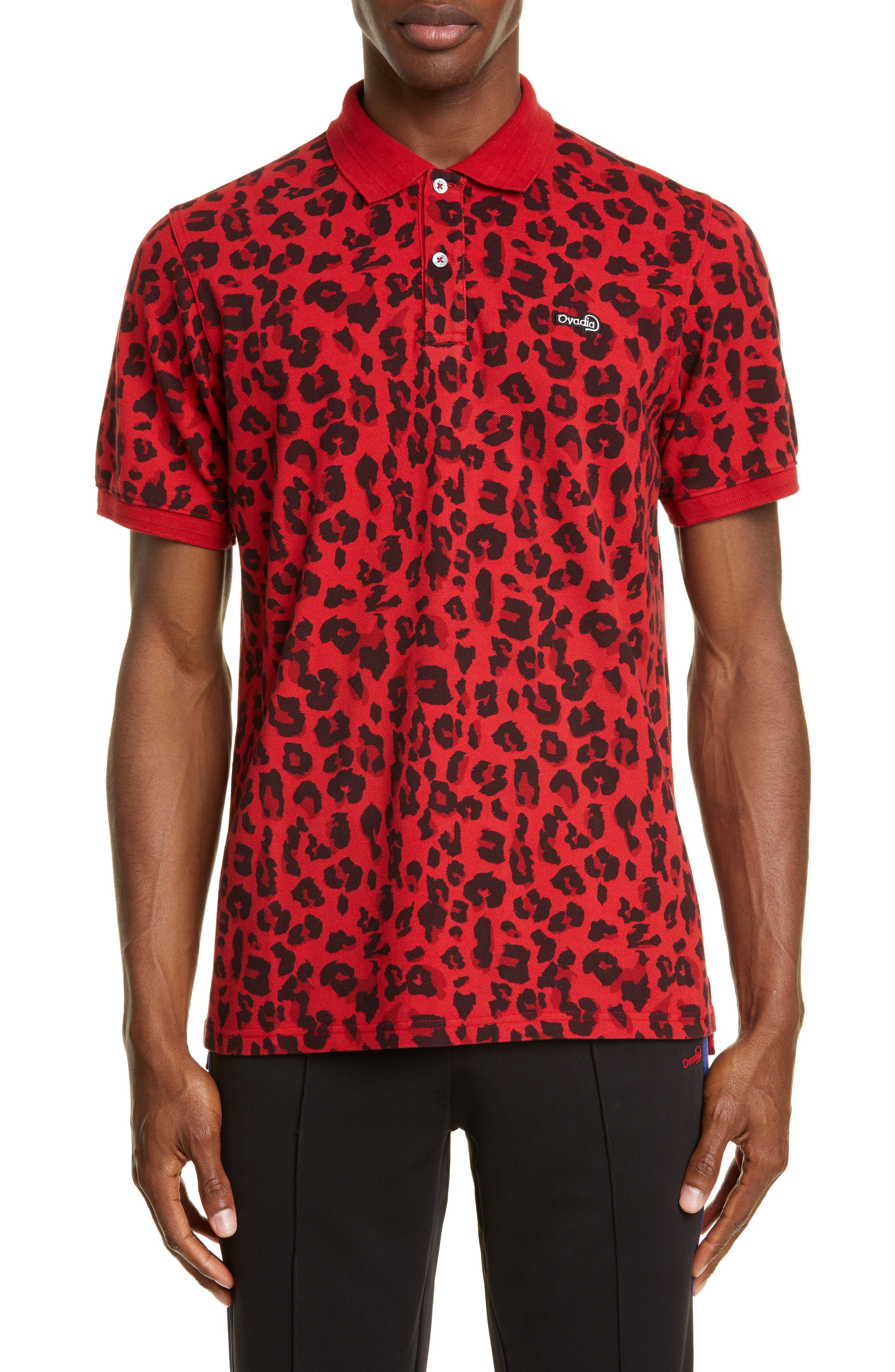 nike red animal print shirt