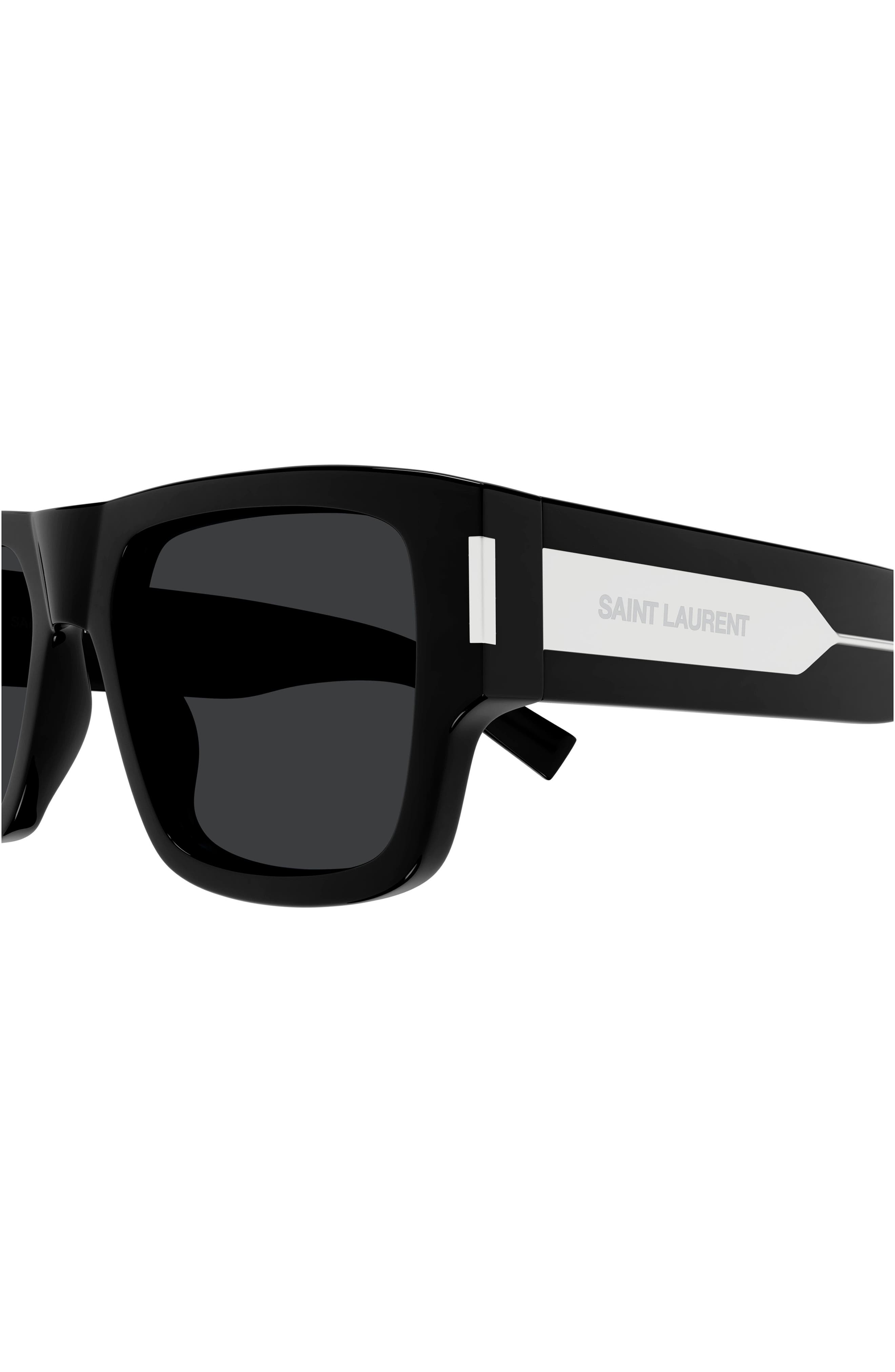 Saint Laurent 54mm Square Sunglasses in Black Smart Closet