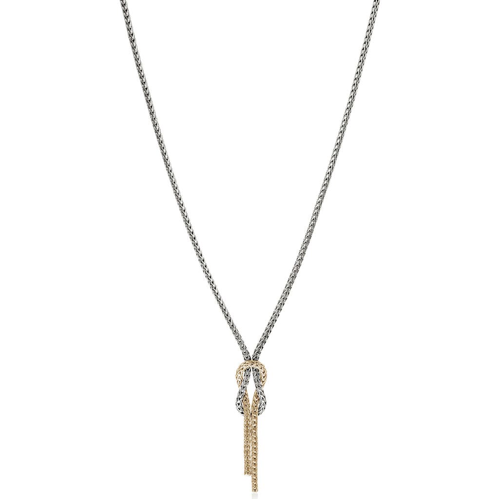 John Hardy Love Knot Y Necklace, 1.8mm In Silver