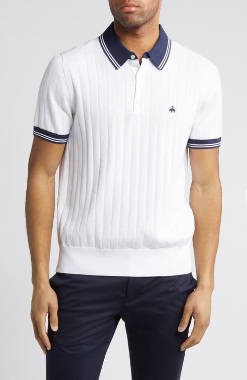 Brooks Brothers Archive Supima® Cotton Tennis Polo Jumper In White