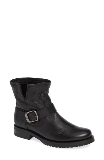 Frye Veronica Bootie In Black Leather