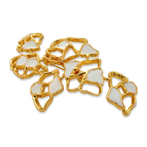 Dhwani Bhansal Gaia Brooch In Gold Plated