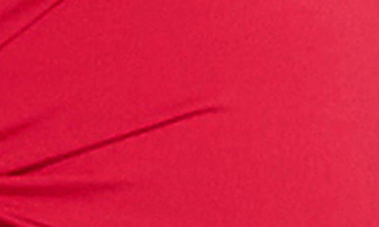 Sea Level Twist Front Bandeau Bikini Top In Red