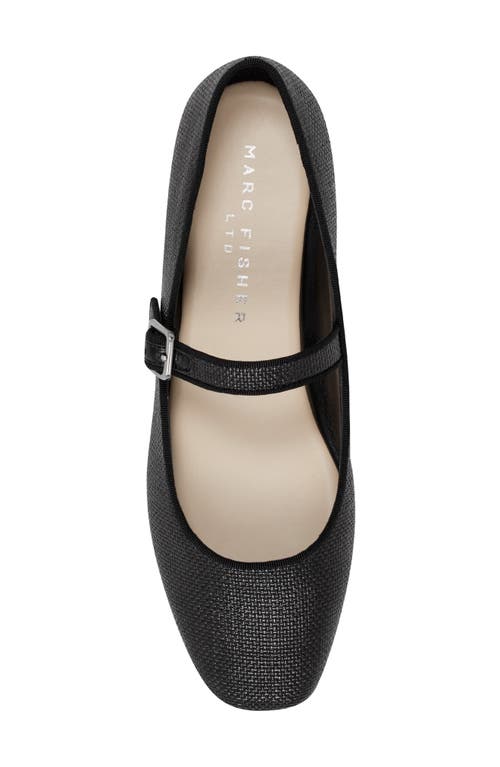 Marc Fisher Ltd Lailah Woven Mary Jane Flat In Black 001