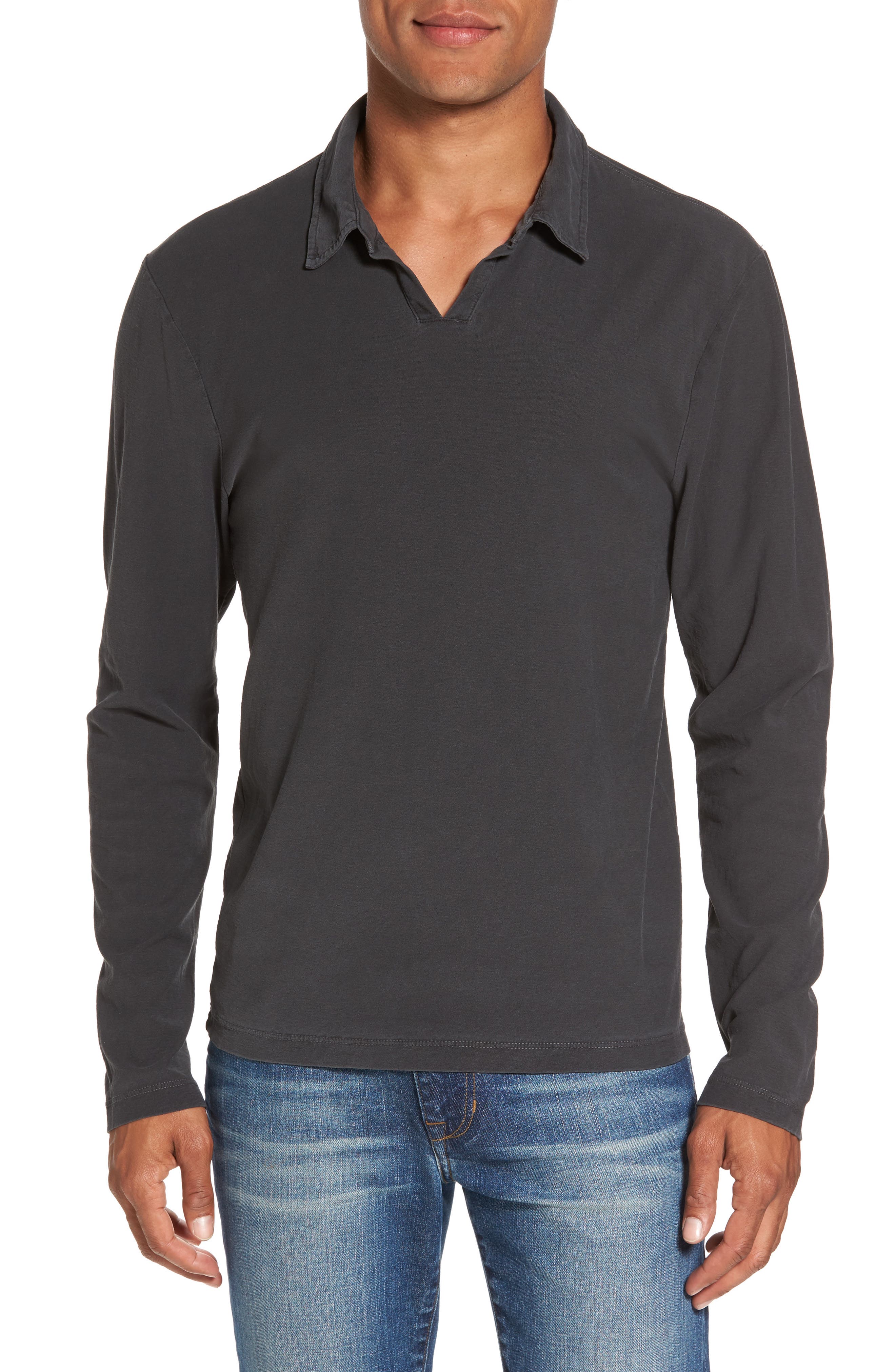 james perse long sleeve polo