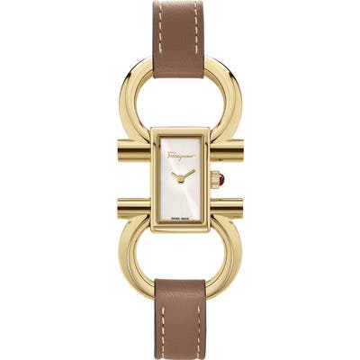 Salvatore Ferragamo Double Gancini Bracelet Watch, 13.5Mm X 23.5Mm