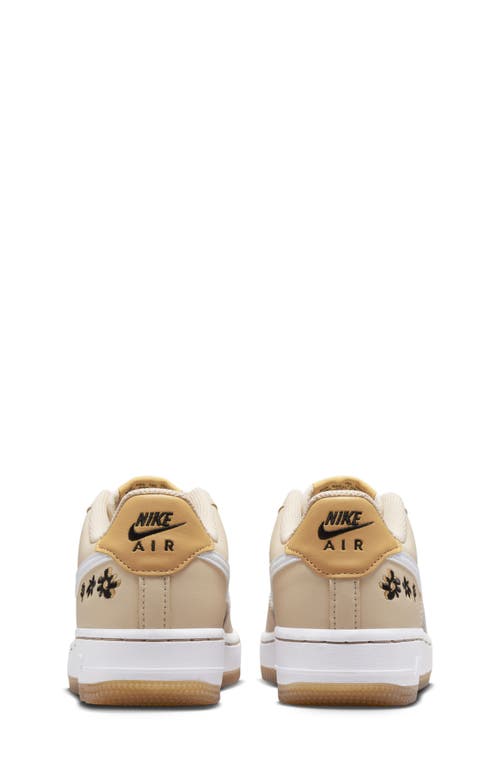 Shop Nike Kids' Air Force 1 Se Sneaker In Sanddrift/twine/black