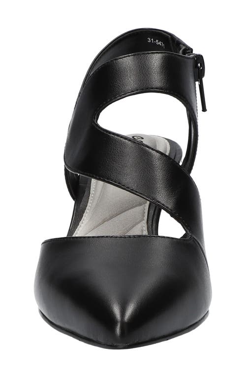 Easy Street Venue Strappy Pump In Black/gore