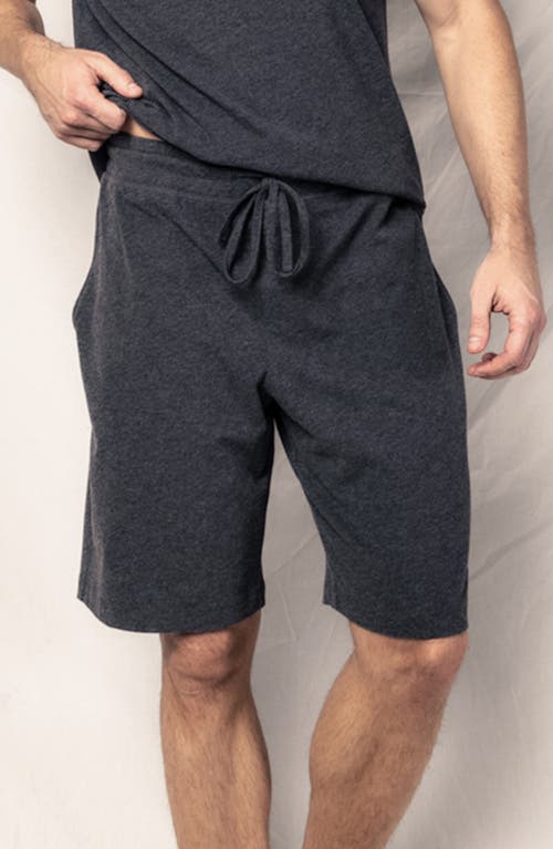 Shop Petite Plume Pima Cotton Pajama Shorts In Grey