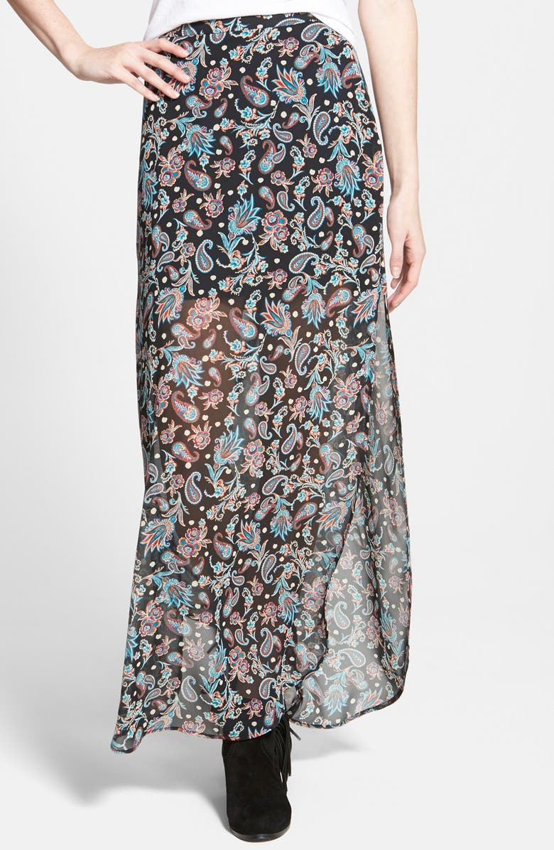 Clothing Print Maxi Skirt | Nordstrom