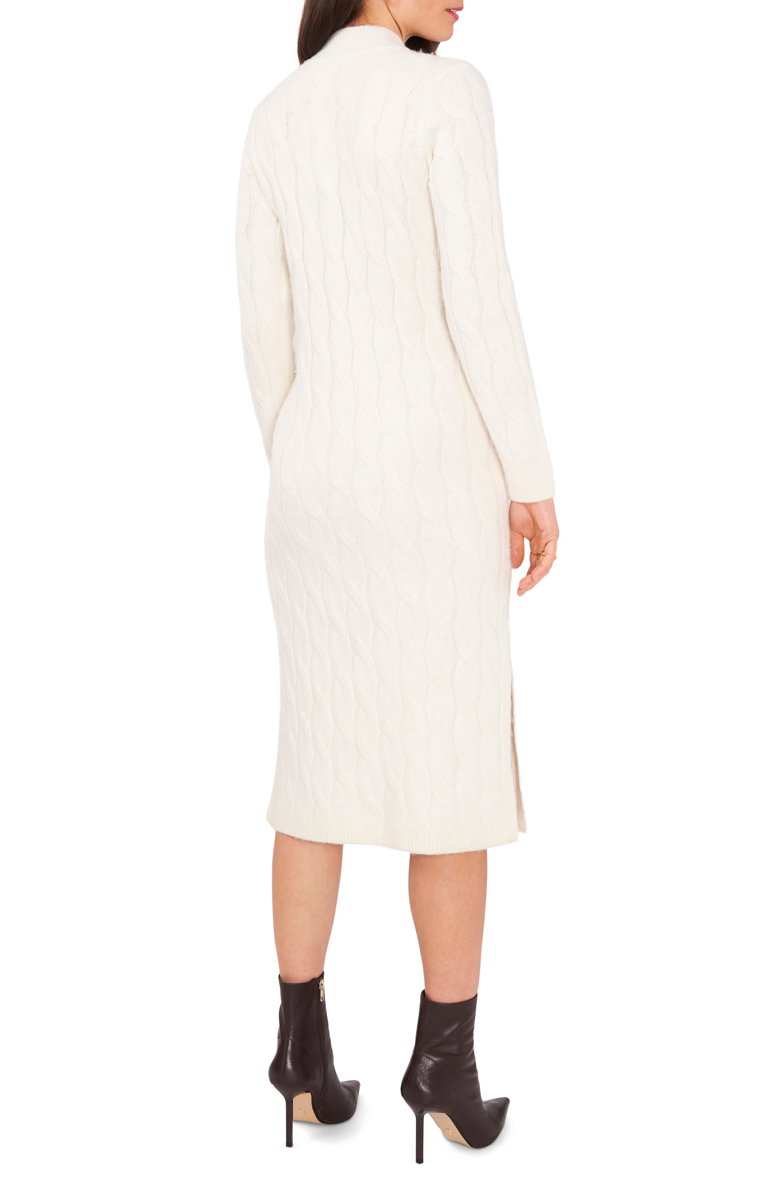 1.STATE Cable Knit Long Sleeve Sweater 
