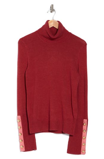 RAMY BROOK RAMY BROOK BRIANNA METALLIC TURTLENECK SWEATER 