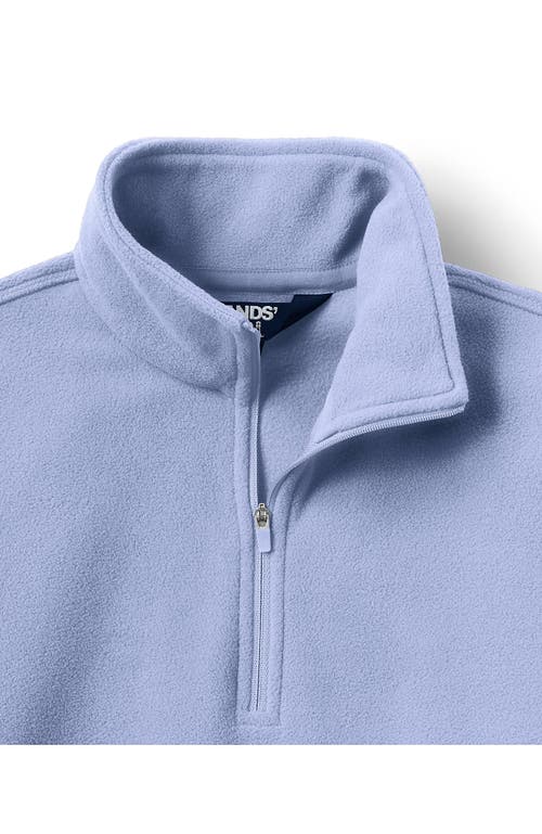 Shop Lands' End Anyweather Fleece Quarter Zip Pullover In Soft Periwinkle