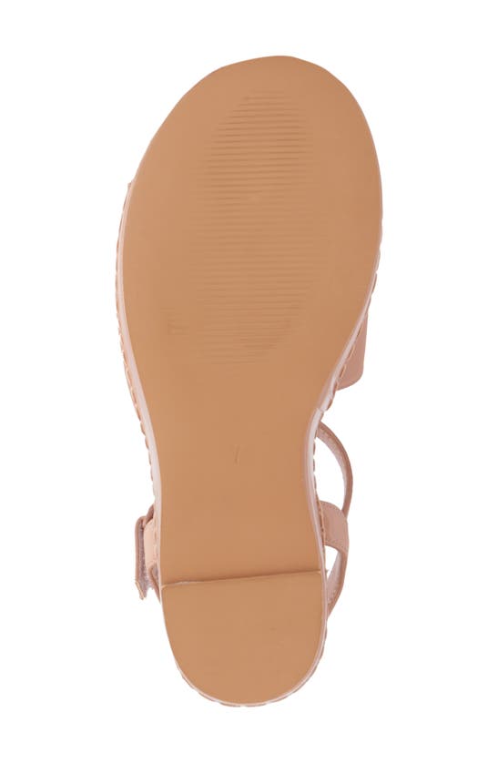 Shop Olivia Miller Magnetic Platform Wedge Sandal In Tan