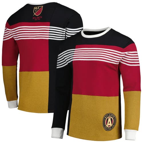 GRUNGY GENTLEMAN Men's Black Atlanta United FC Logo Pullover Sweatshirt