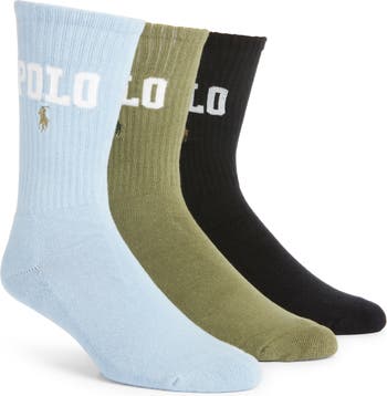 Polo Ralph Lauren Assorted 3-Pack Crew Socks