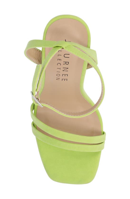 Shop Journee Collection Yevva Ankle Strap Stiletto Sandal In Green