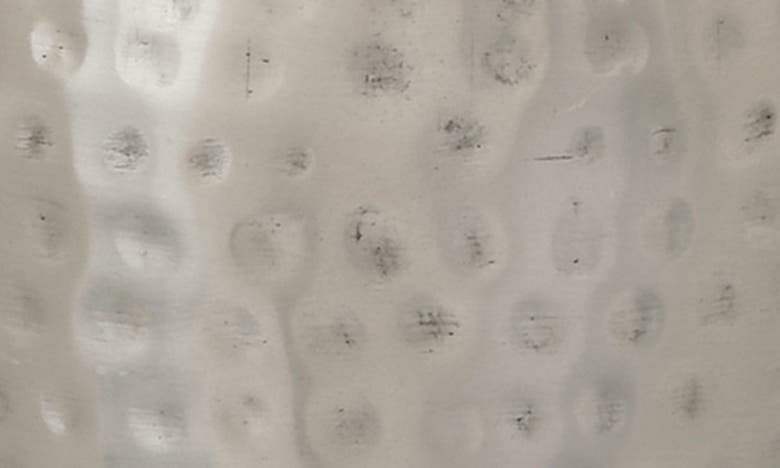 VIVIAN LUNE HOME VIVIAN LUNE HOME SILVERTONE METAL CONTEMPORARY DECORATIVE JAR