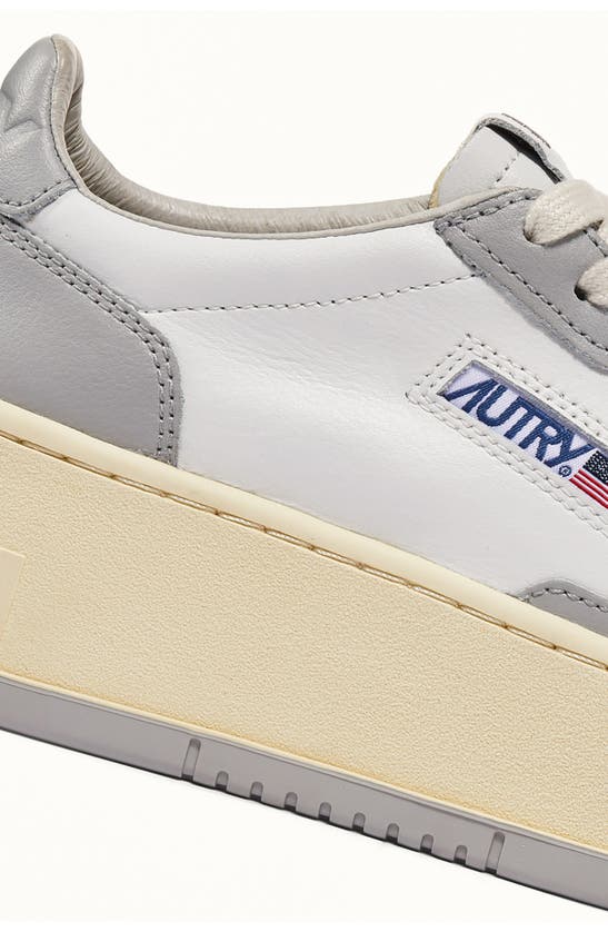 Shop Autry Medalist Sneaker In White/ Vapor