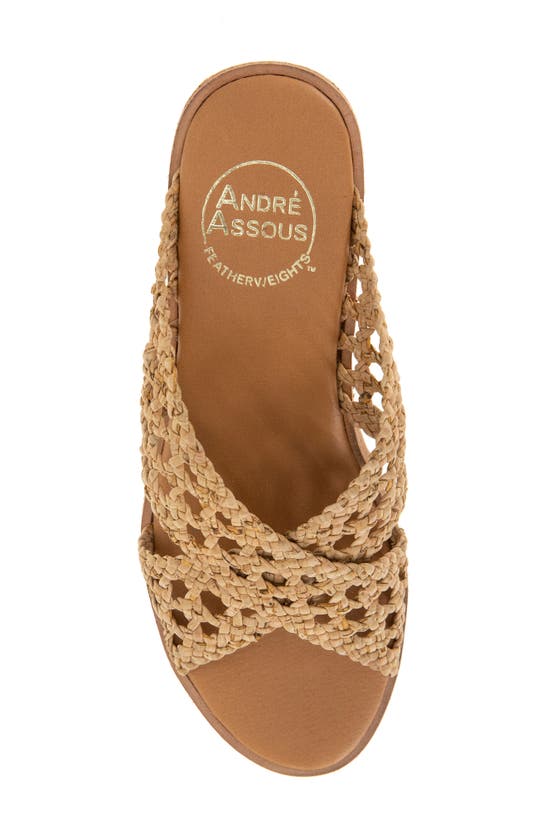 Shop Andre Assous Bryana Wedge Sandal In Natural