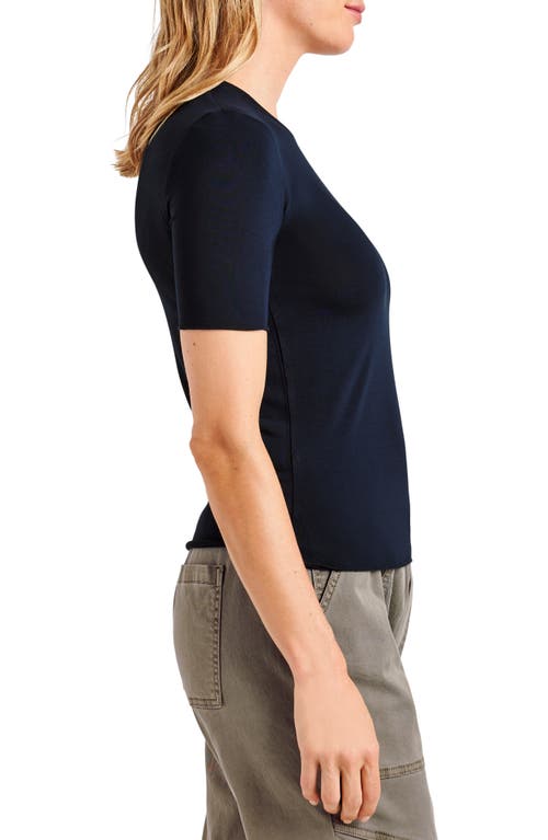 Shop Splendid Jersey T-shirt In Navy