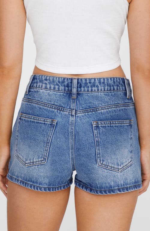 Shop Nasty Gal Cheeky Denim Shorts In Authentic Midwash