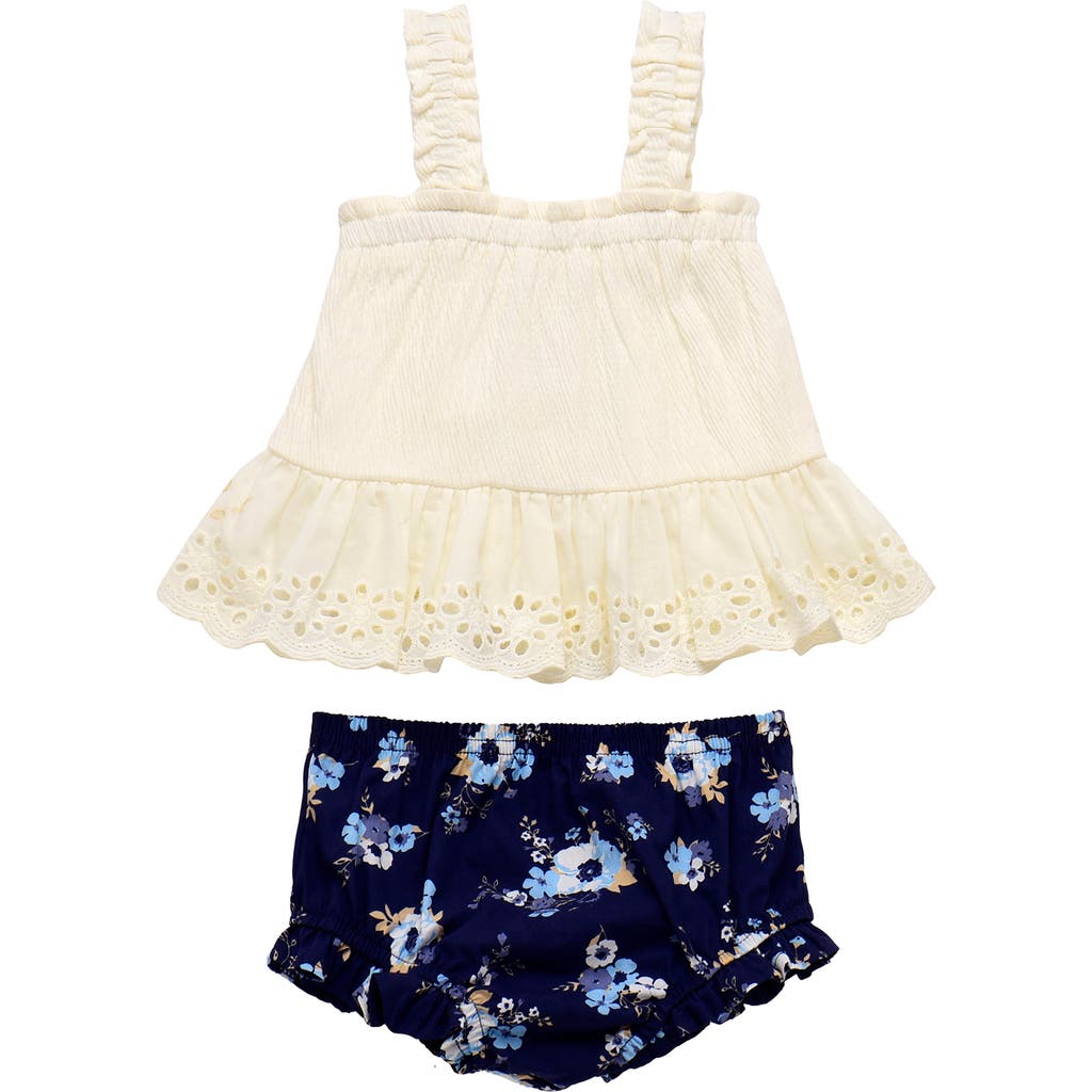 Baby Starters Eyelet Tunic & Ruffle Bloomers In Multi