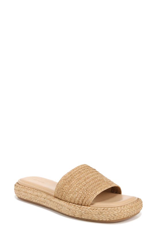 Shop Vince Eva Platform Slide Sandal In Toastedwheat