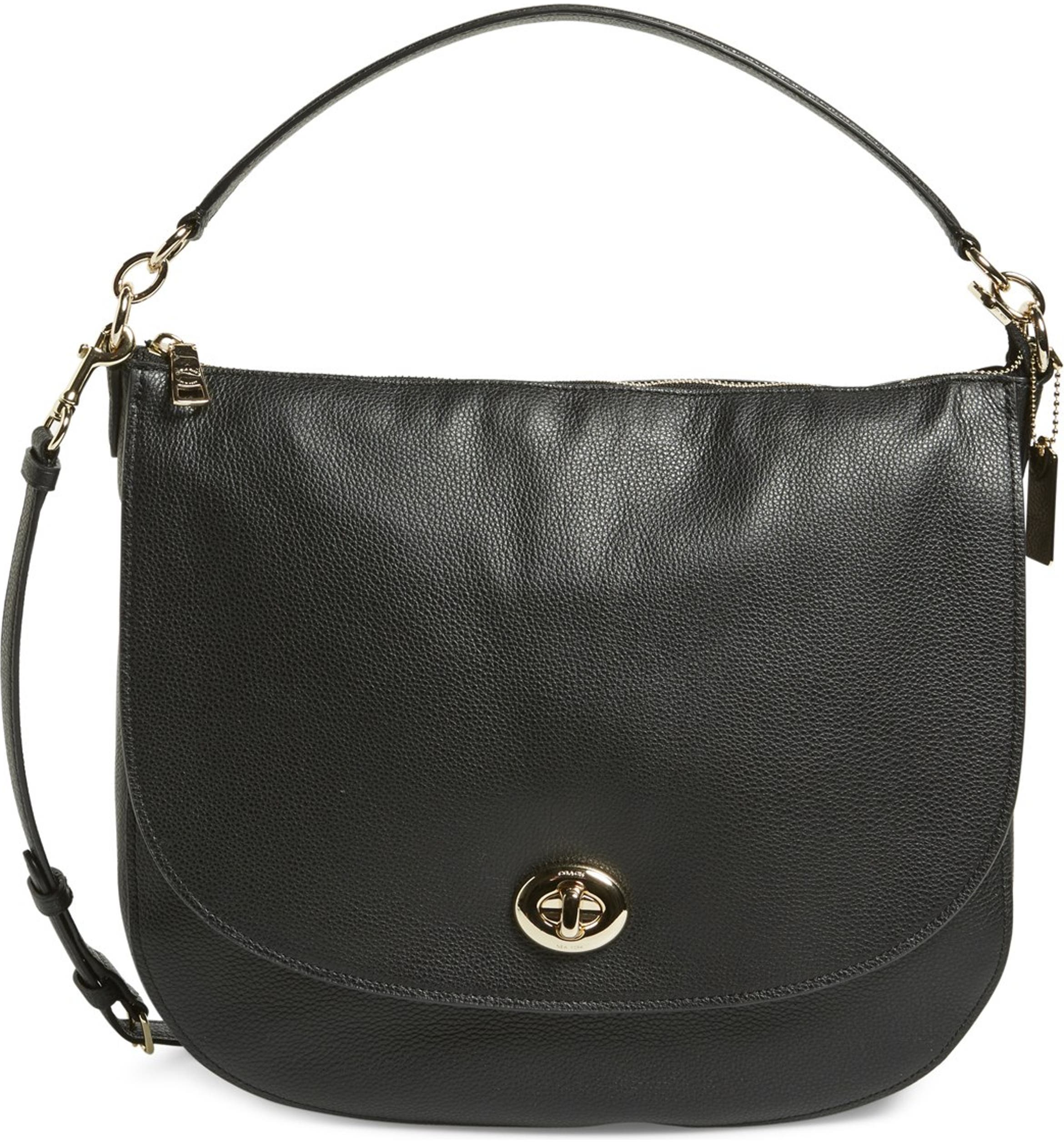 COACH 'Turnlock' Leather Hobo | Nordstrom