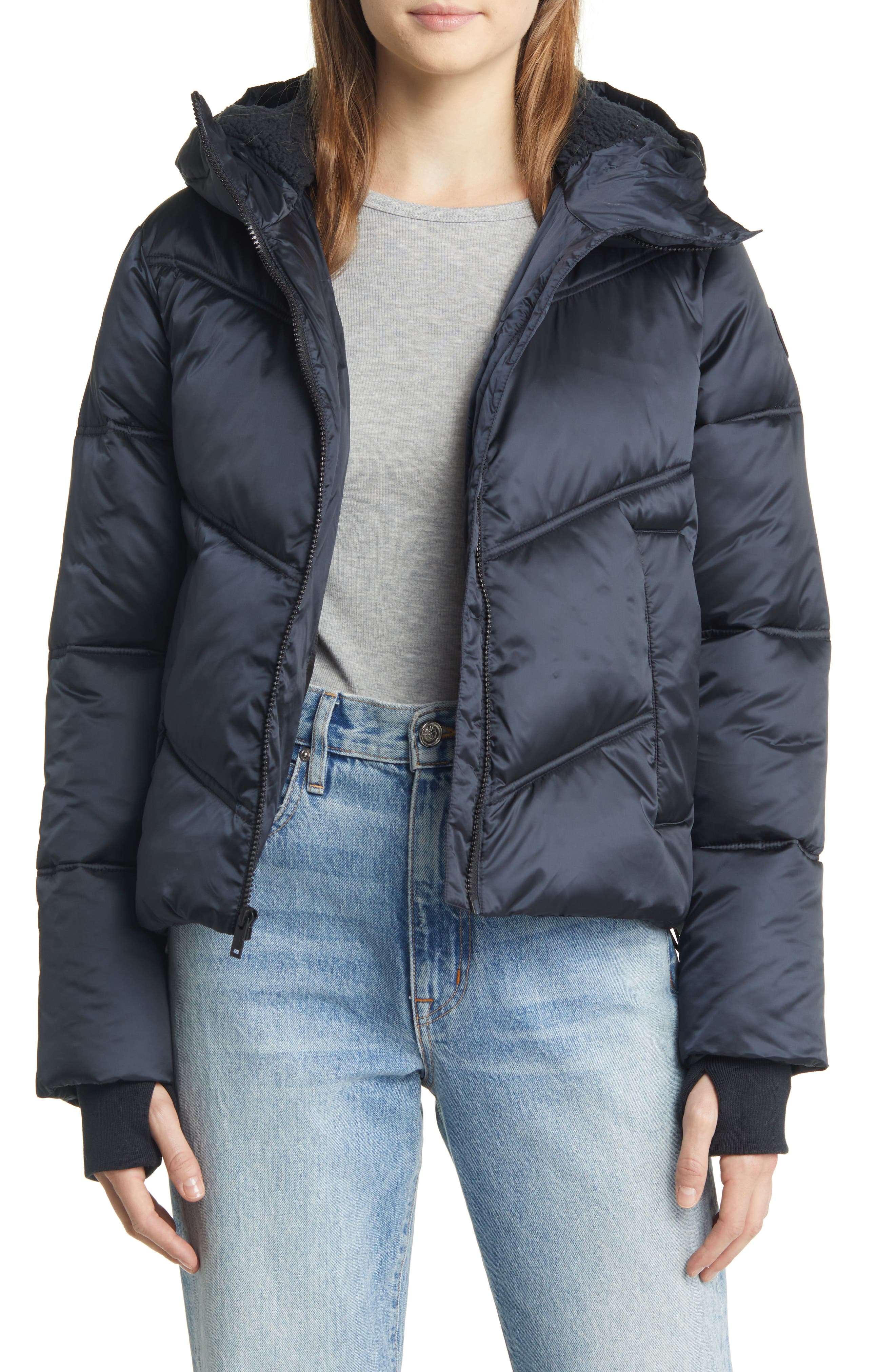 UGG® Ronney Water Resistant Crop Puffer Jacket | Nordstrom