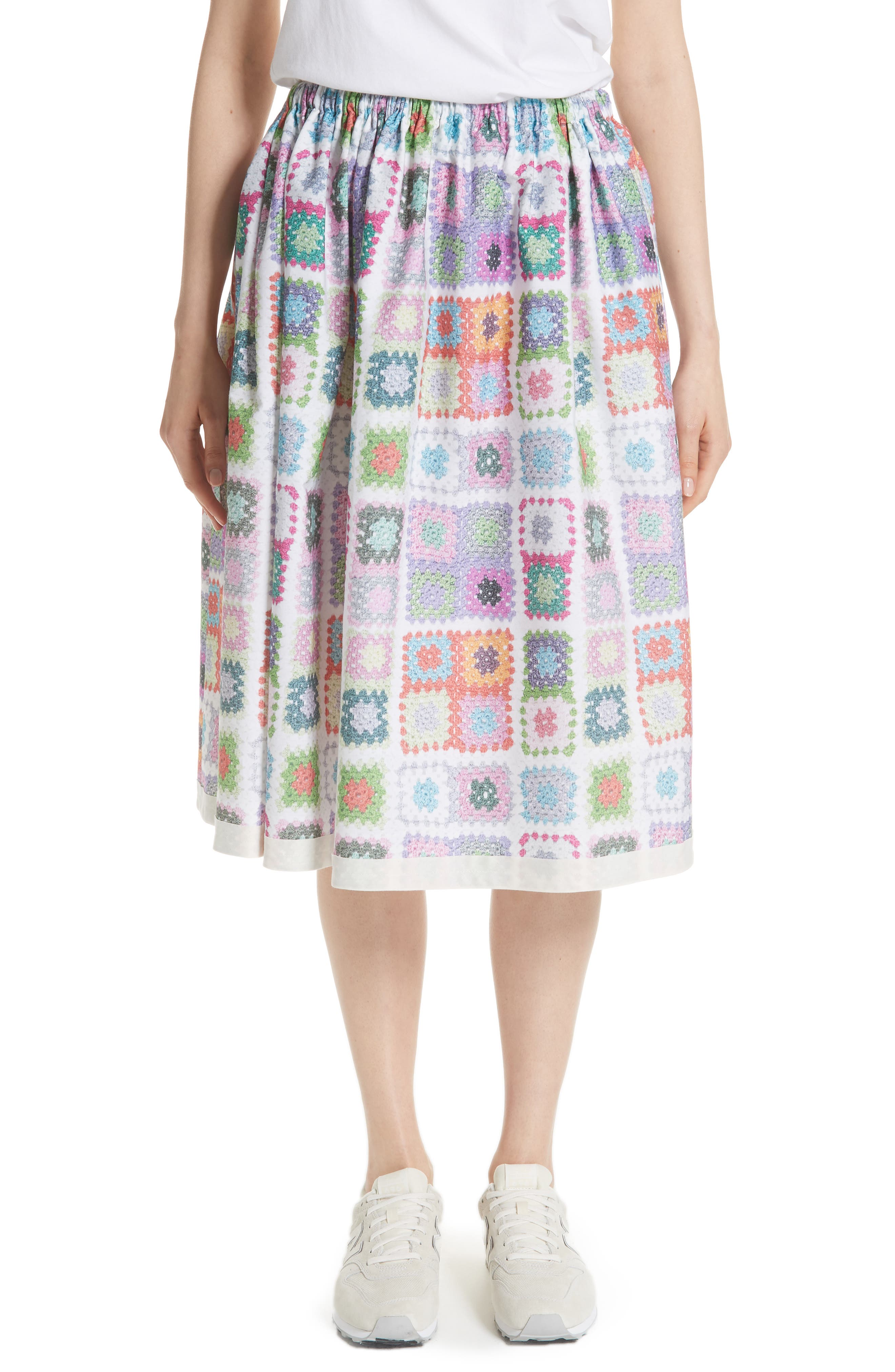 Tricot Comme Des Garcons Crochet Print Skirt Nordstrom