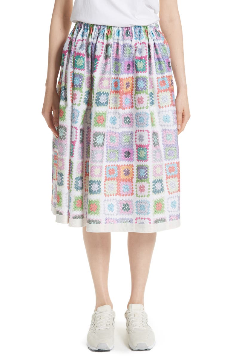 Tricot Comme Des Garcons Crochet Print Skirt Nordstrom