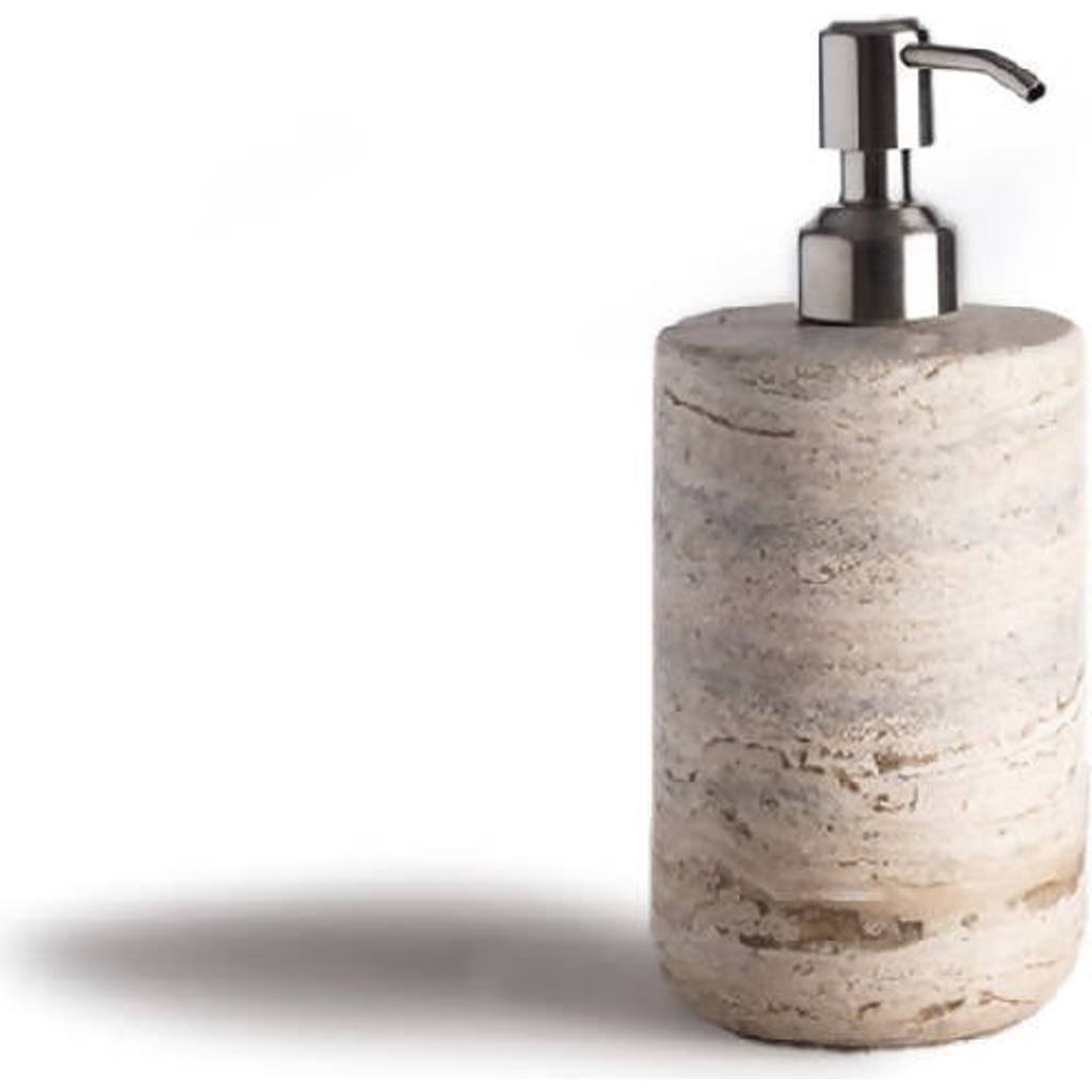 Andjacob Decor Less Is More High Dispenser In Travertine Marble