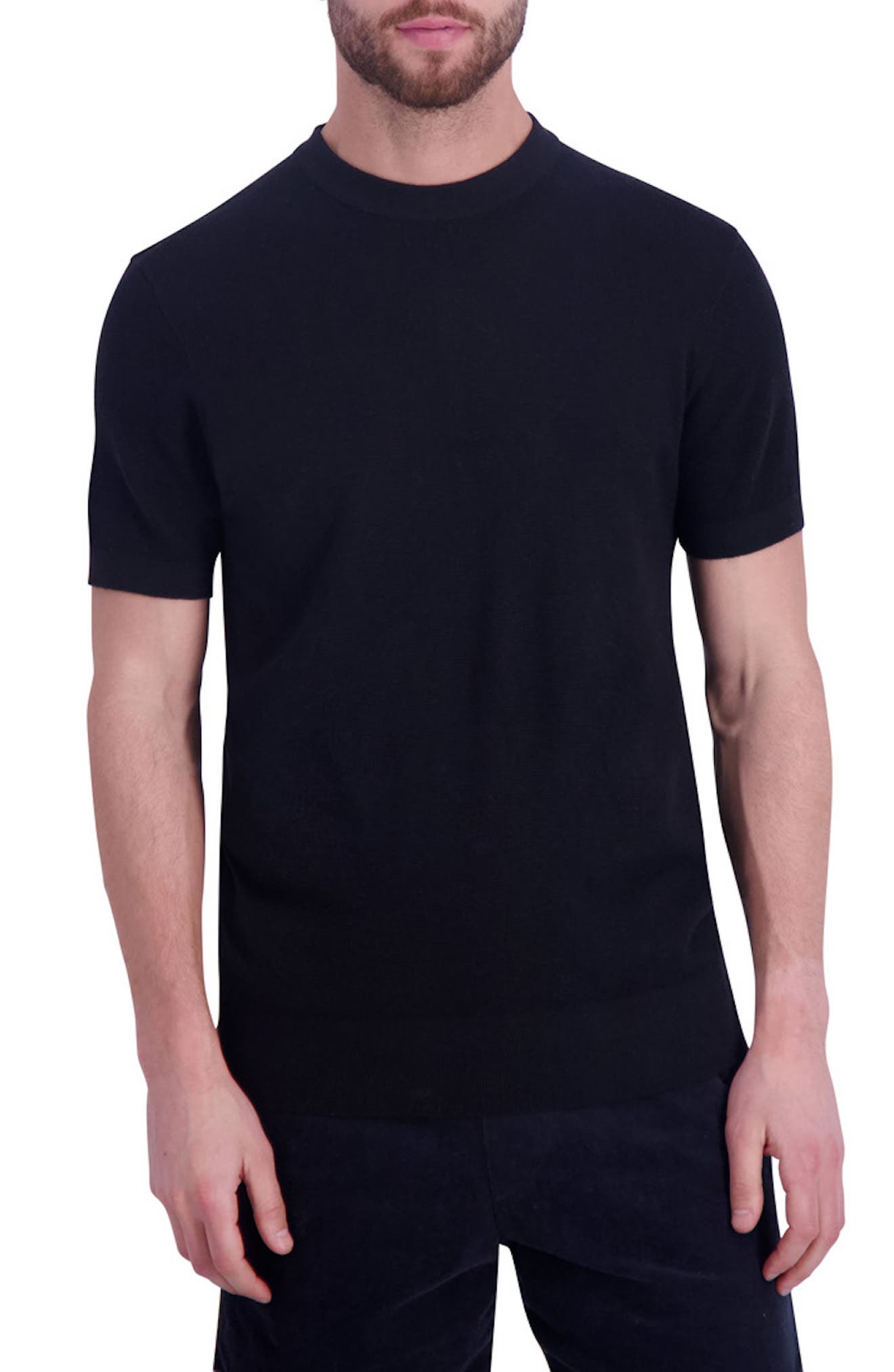 Goodlife Mini Waffle T-Shirt in Black 
