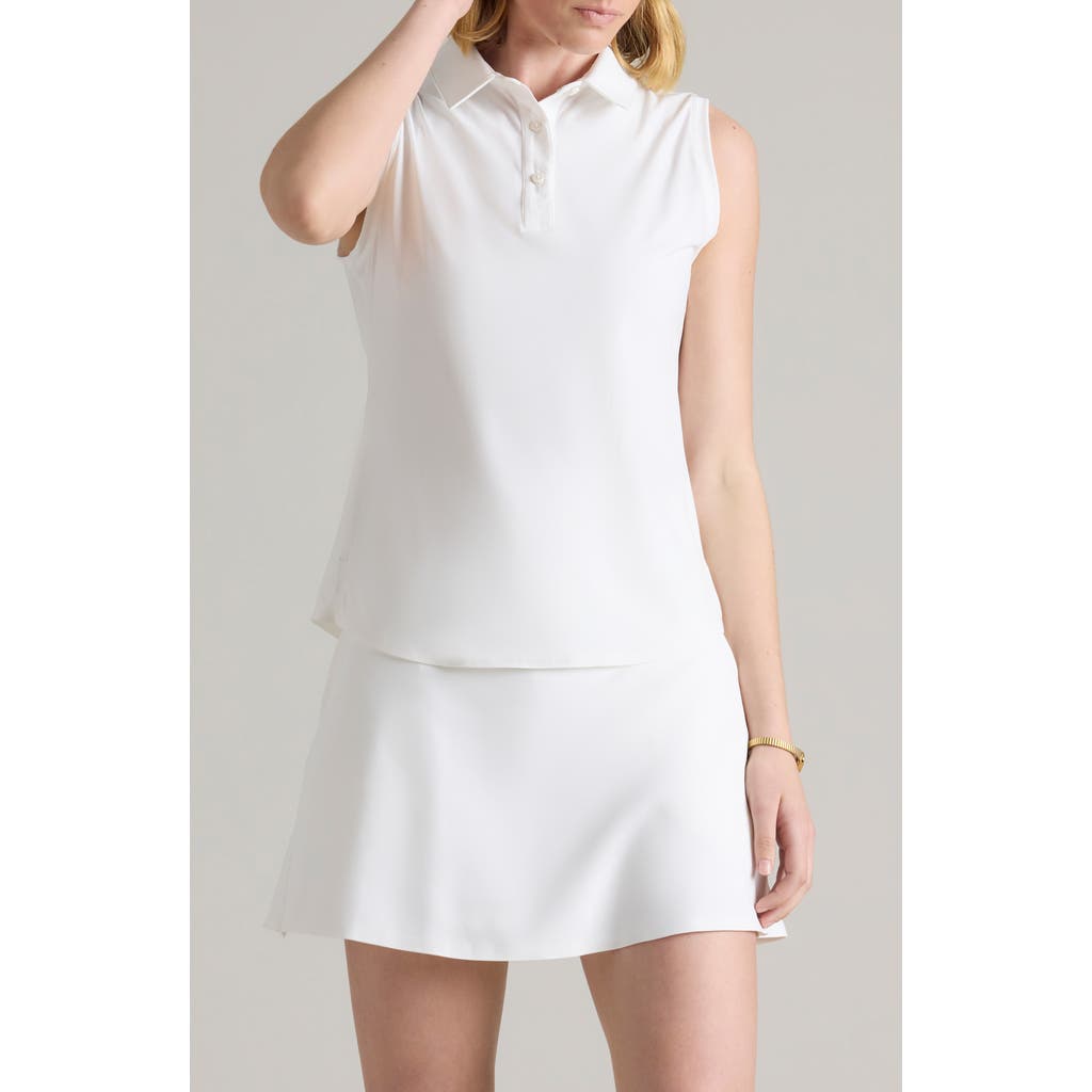 Rhone Course To Court Sleeveless Polo In White