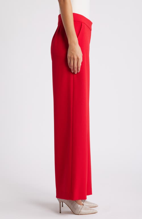 Shop Tahari Asl Wide Leg Pants In Lipstick