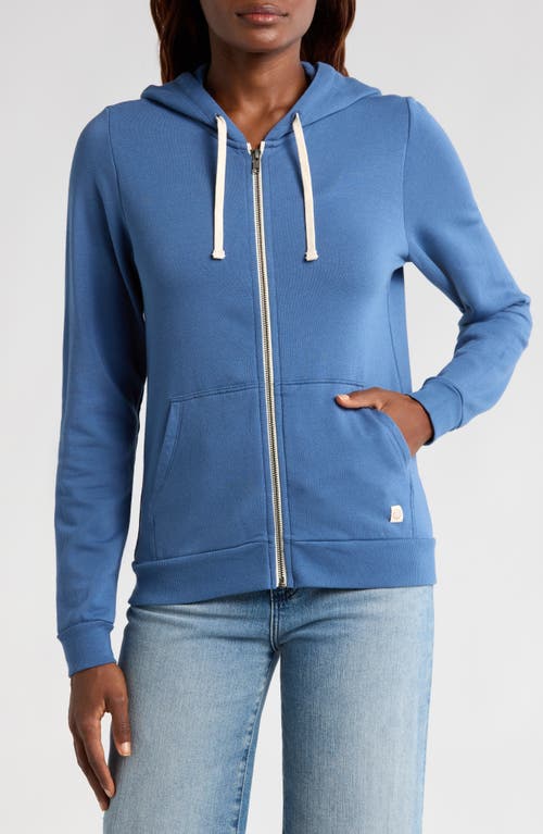 Marine Layer Afternoon Zip Hoodie In Faded Navy