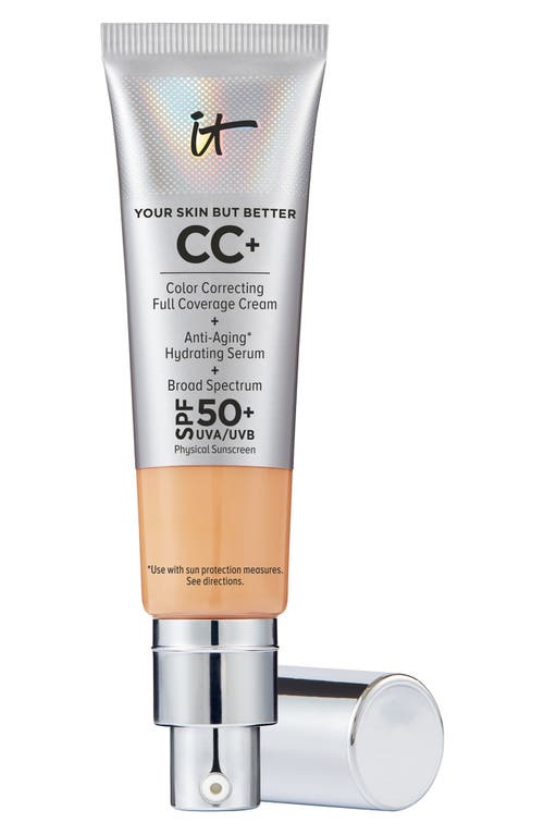 IT Cosmetics CC+ Color Correcting Full Coverage Cream SPF 50+ in Medium Tan