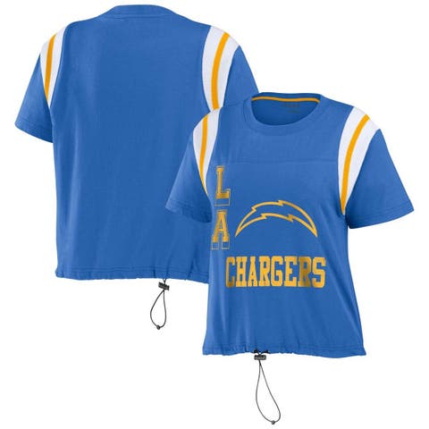 Women's St. Louis Blues WEAR by Erin Andrews White Front Knot T-Shirt