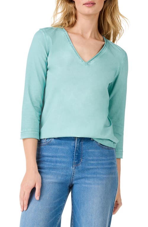 Shop Nzt By Nic+zoe V-neck Cotton Top In Coast