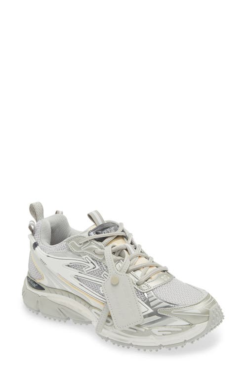 Off-white Out Walking Be Right Back Sneaker In Grey-silver