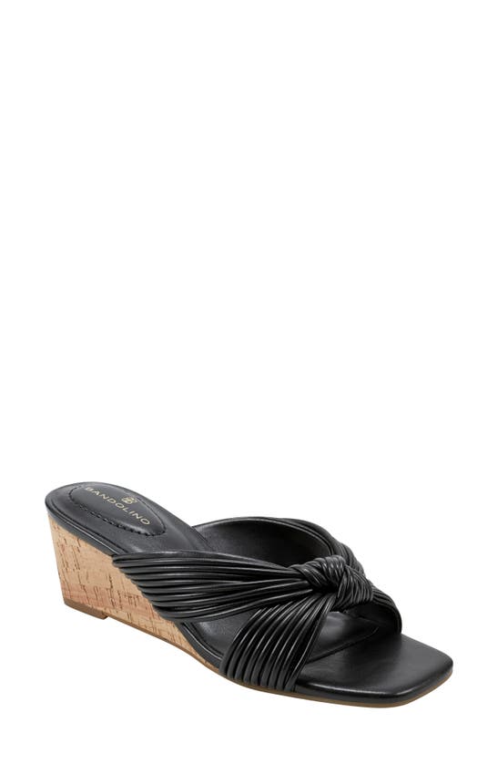 Shop Bandolino Sassier Wedge Sandal In Black