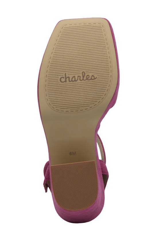 Shop Charles By Charles David Rayna Platform Sandal In Magenta