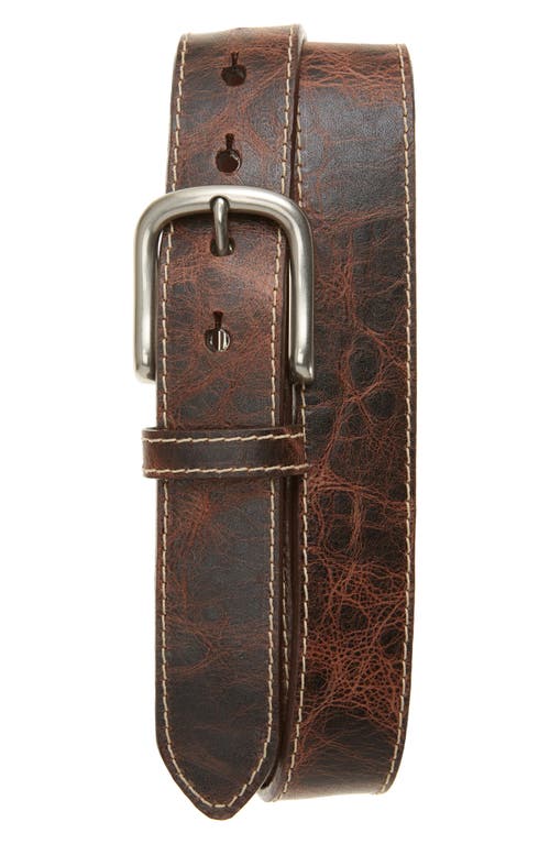 Torino Italian Leather Belt In Brown