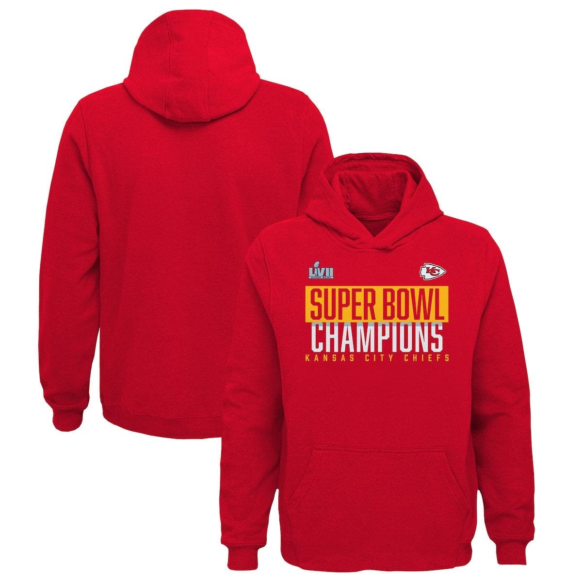 Outerstuff Youth Red Kansas City Chiefs Super Bowl LVII Champions Foam
